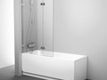 Шторка для ванны Ravak BVS2-100 L хром+транспарент, без фурнитуры