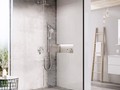ST Walk-In Wall 1200 x 2000 черный + транспарент